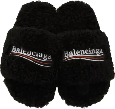 Balenciaga fur slides Rep