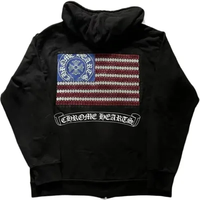 Chrome Hearts US Flag Zip Up Rep