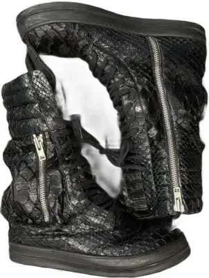 Rick Owens Snakeskin Geobaskets Rep
