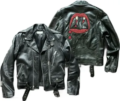 YSL Bloodluster Leather Jacket Rep
